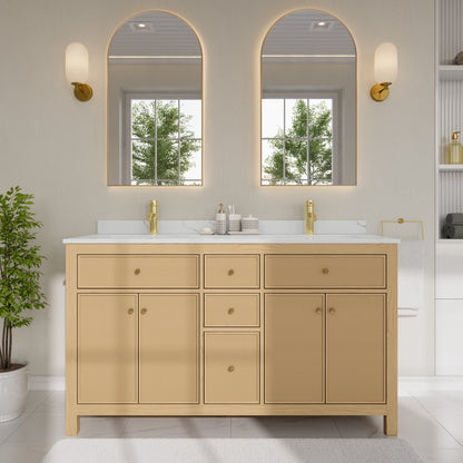 Pendry Double Bathroom Vanity - 60W x 35H x 22D