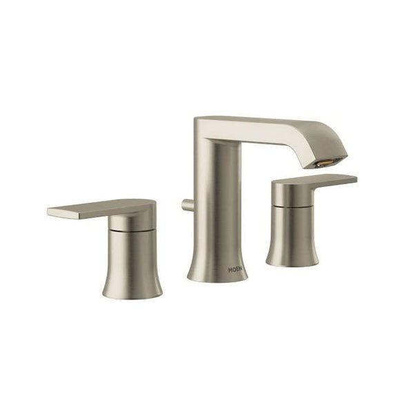 Genta™ Widespread Lavatory Faucet, ADA, 2 Handle, 3-Hole, 1.2 gpm, Brushed Nickel