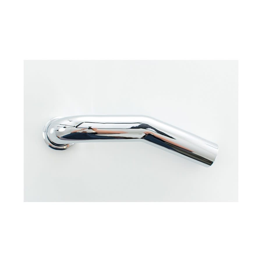22.5 deg Tubular Wall Bend, 1-1/2 in, 17 ga, Chrome