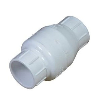 Swing Check Valve, 1-1/2 in, Socket, PVC