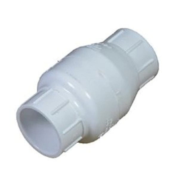 Swing Check Valve, 1-1/2 in, Socket, PVC