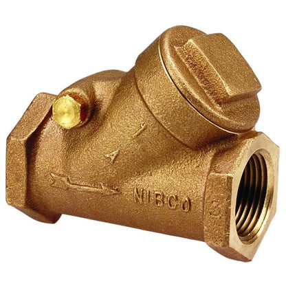 Swing Check Valve, 1 in, FNPT, Bronze