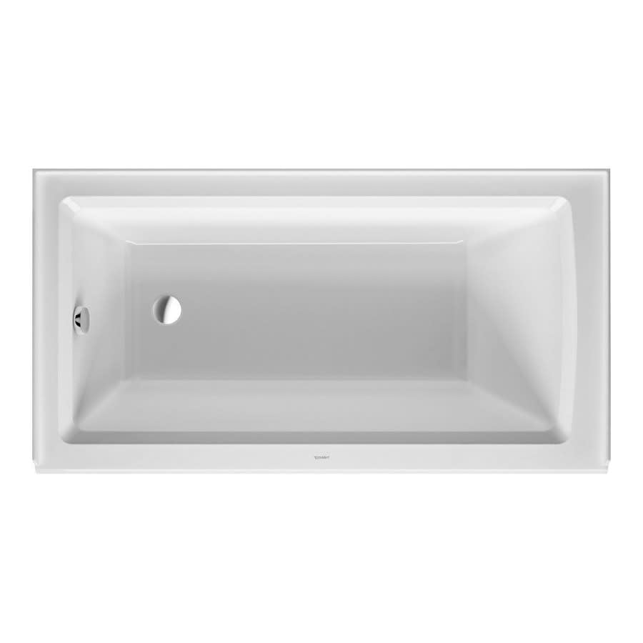 Architec Alcove Tub, 60 x 32 x 19-1/4 in, Left Hand Drain, White