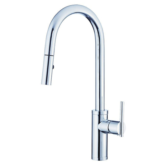 Parma® Kitchen Faucet, Deck Mount, ADA, 1 Lever Handle, 1-Hole, Polished Chrome