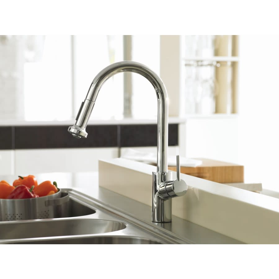 Talis SÂ² 1.75 GPM Pull-Down Kitchen Faucet HighArc Spout with Magnetic Docking & Non-Locking Spray Diverter - Limited Lifetime Warranty