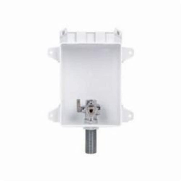 OxBox™ Ice Maker Outlet Box With MiniRester™ Water Hammer Arresters, 1/2 in, F1807 PEX Crimp™ Inlet, ABS