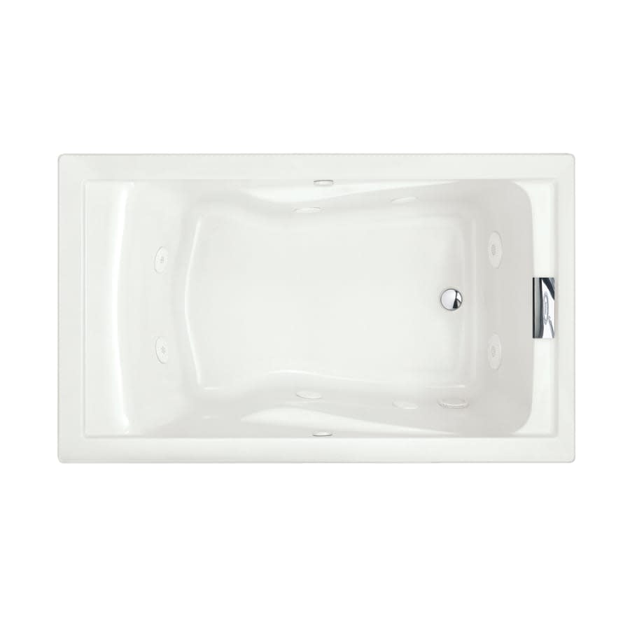 Evolution 60" Acrylic Whirlpool Bathtub with Reversible Drain and EverClean Technology - Lifetime Warranty