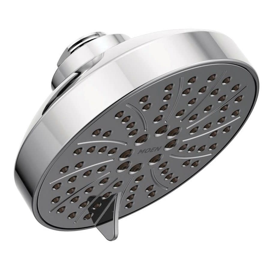 Shower Head, 4-1/2 in Dia, 1.75 gpm, Polished Chrome