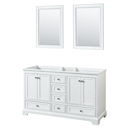 Deborah Double Bathroom Vanity - 59.25W x 34.25H x 21.5D