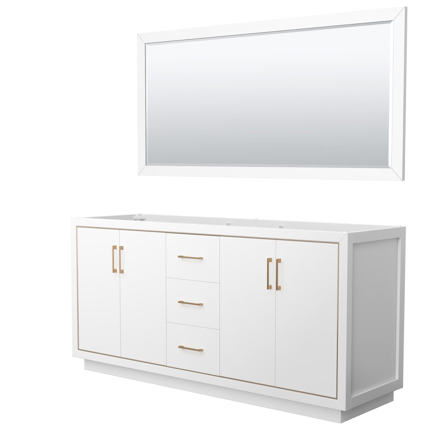Icon Double Bathroom Vanity - 71W x 34.25H x 21.75D