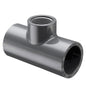 Tee, 2 in, Socket x FNPT, SCH 80/XH, PVC