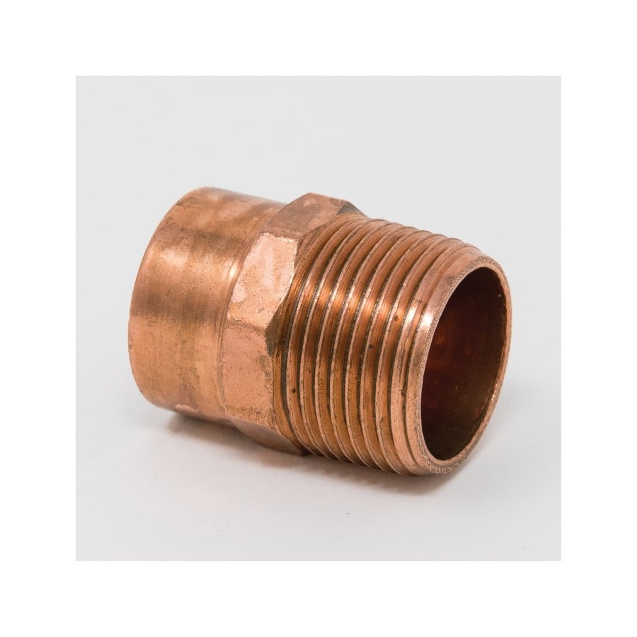 Male Adapter, 2 in, C x MNPT, Cleaned & Bagged Copper