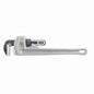Straight Pipe Wrench, 2 in, Floating Forged Hook Jaw, Aluminum Handle