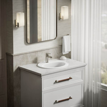 Pennington 20-1/4" Drop In Bathroom Sink with 1 Hole Drilled and Overflow