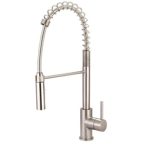 Motegi Kitchen Faucet, Deck Mount, ADA, 1 Lever Handle, 1-Hole, Brushed Nickel