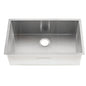Single Bowl Kitchen Sink, Under Mount, 32 x 19 in, 10 in Bowl Depth, 16 ga Satin Steel, Stainless