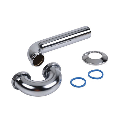 Tubular P-Trap, 1-1/2 in, 17 ga, Polished Chrome