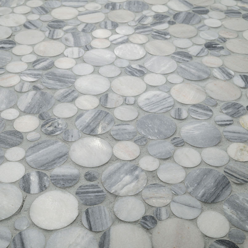 Alaska Gray Pebble Polished 10mm