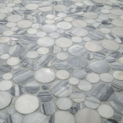Alaska Gray Pebble Polished 10mm