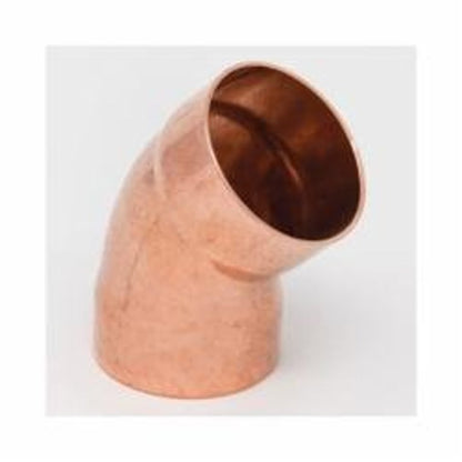 DWV 45 deg Elbow, 1-1/2 in, C, Copper