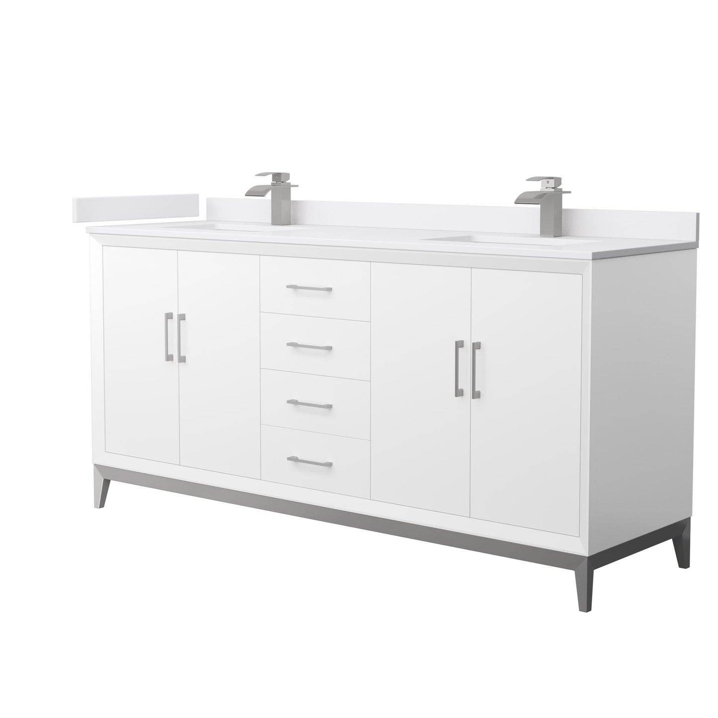 Amici Double Bathroom Vanity - 72W x 35.25H x 22D