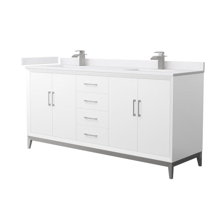 Amici Double Bathroom Vanity - 72W x 35.25H x 22D