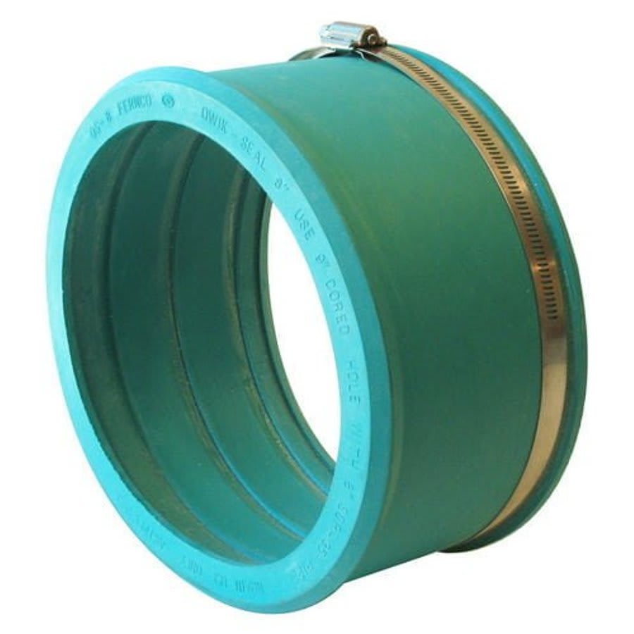 Transition Coupling, 6 in, Quick Seal, Flexible PVC