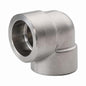 90 deg Elbow, 1 in, Socket Weld, 304/304L Stainless Steel, 3000 lb