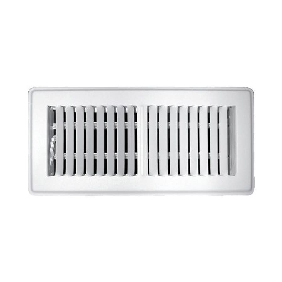 Floor Supply Register, 6 x 12 in, Multi Shutter Damper, Steel, Brown