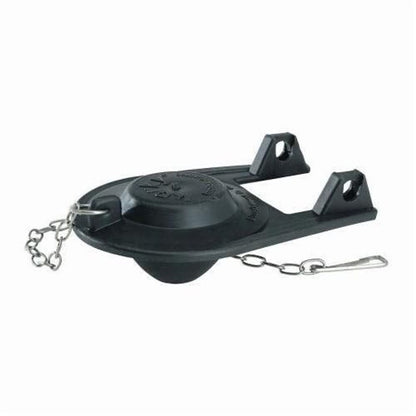 Universal Toilet Flapper, Rubber, Black