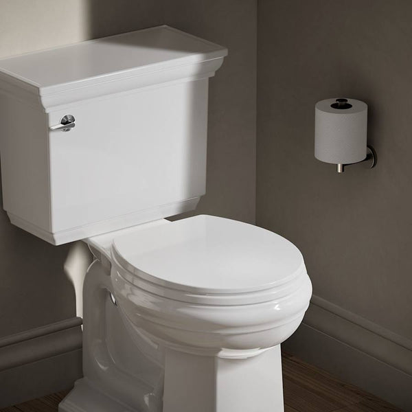 Brevia Q2 Round Closed-Front Toilet Seat with Quick-Release and Quick-Attach Hinges