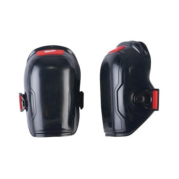 Free-Flex Knee Pad, Foam Pad, Buckle/Hook and Loop Closure, Black/Red