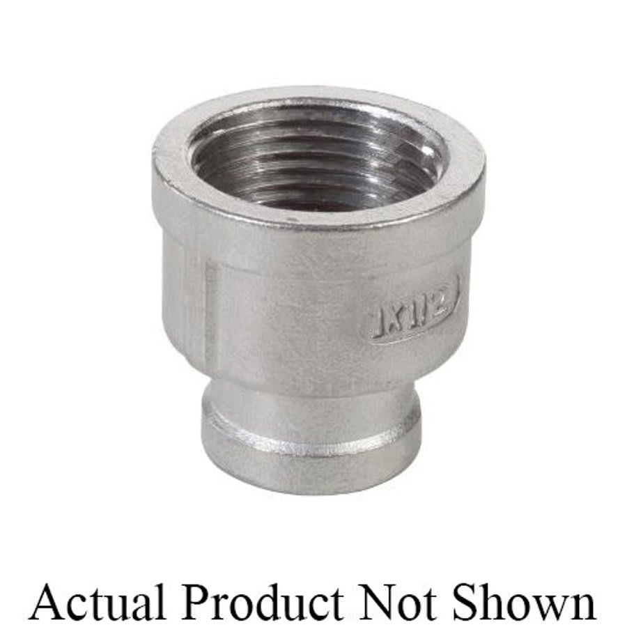 Reducer Coupling, 3/4 x 1/2 in, FNPT, 304/304L Stainless Steel, 150 lb