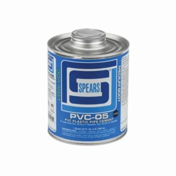 PVC-05 Medium Body Cement, 1 qt, Clear, For PVC