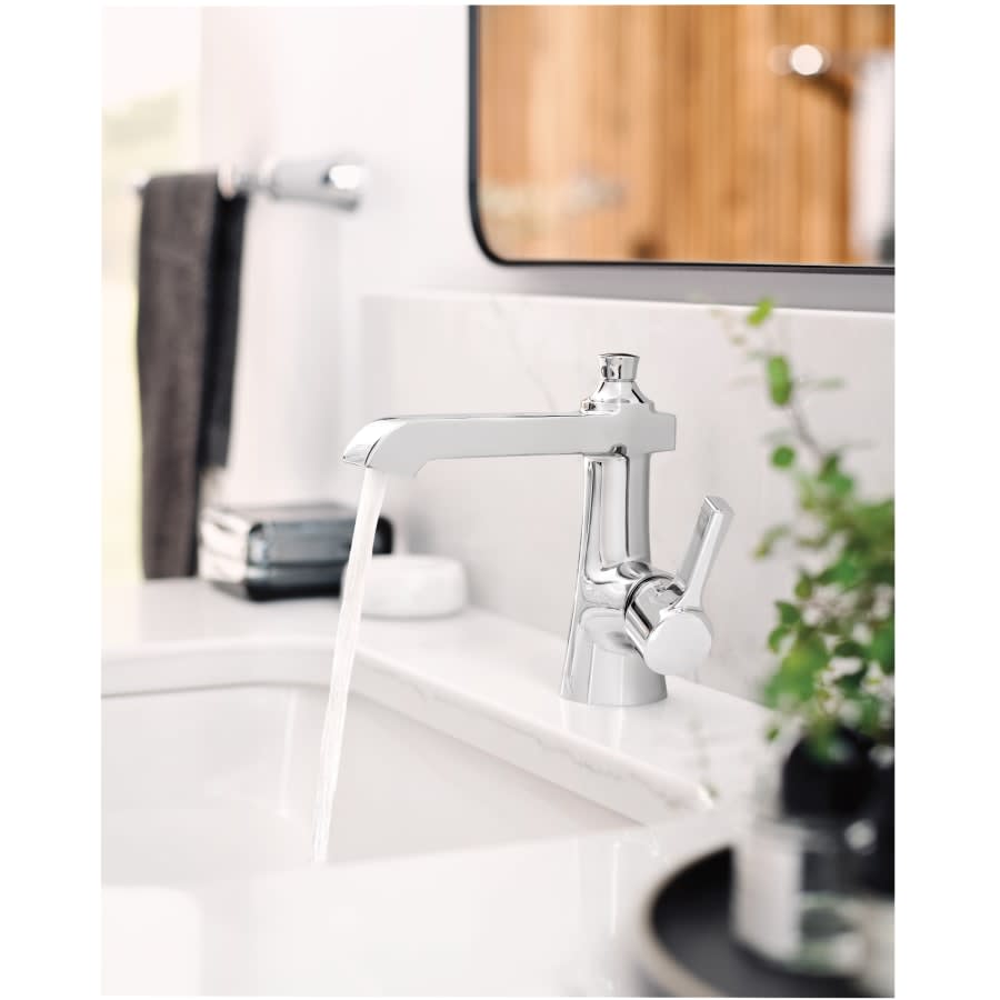 Flara 1.2 GPM Single Hole Bathroom Faucet with Pop-Up Drain Assembly and Duralast Cartridge