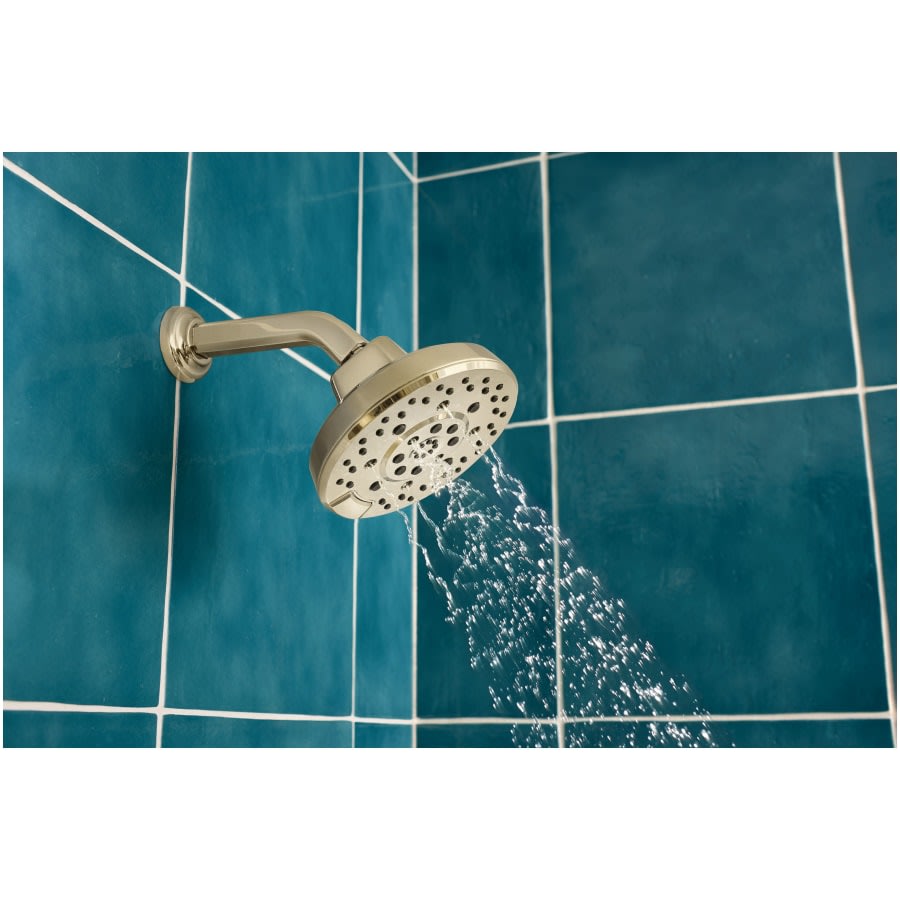 Levoir 1.75 GPM 4 Function Shower Head with H2Okinetic Technology and TouchClean