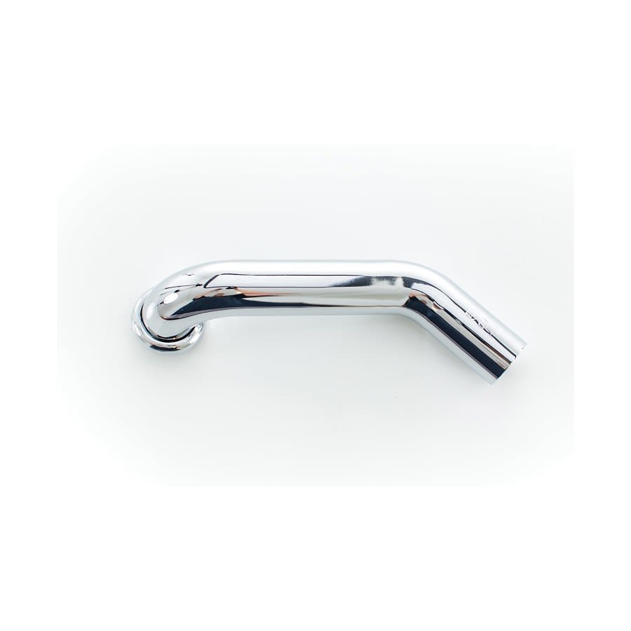 45 deg Tubular Wall Bend, 1-1/2 in, 17 ga, Chrome