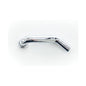 45 deg Tubular Wall Bend, 1-1/2 in, 17 ga, Chrome