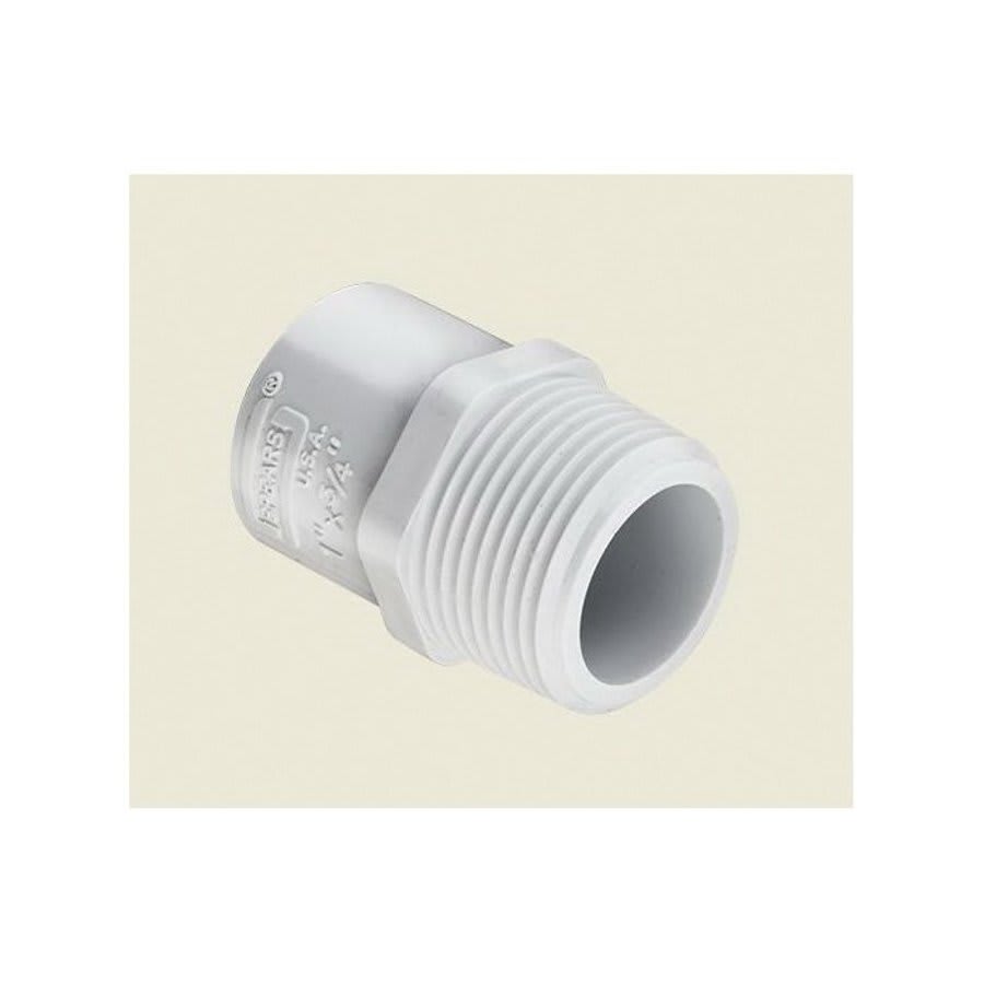 Male Adapter, 3/4 x 1 in, Socket x MNPT, SCH 40/STD, PVC