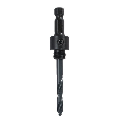 Standard Hole Saw Arbor, 3/8 in, 1/4 in, Pilot Drill, Steel