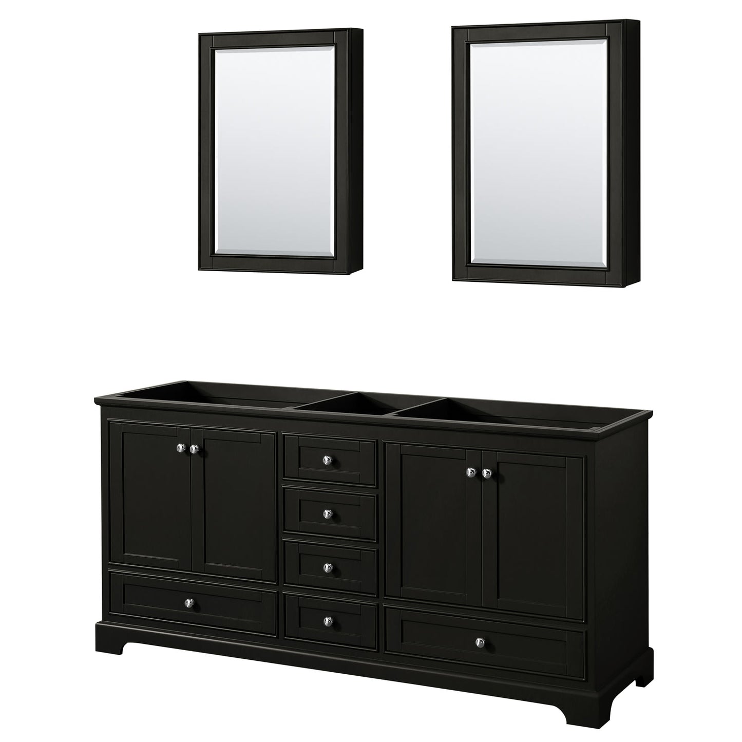 Deborah Double Bathroom Vanity - 71W x 34.25H x 21.5D
