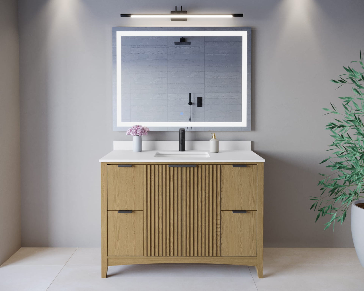 Palmilla Single Bathroom Vanity - 48W x 35H x 22D