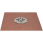 Floor Drain, 2 in Outlet, No Hub, 3-1/4 in Round Stainless Steel Top