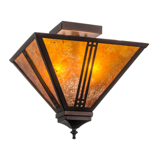 Prairie Loft 2 Light 19" Wide Semi-Flush Ceiling Fixture