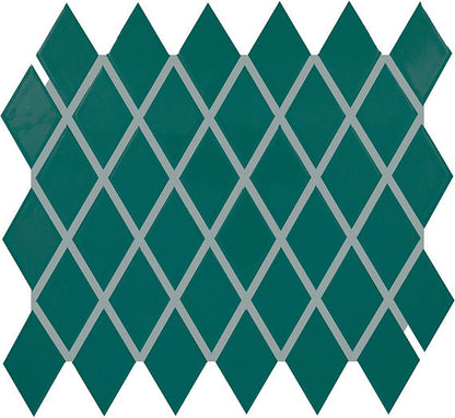 Color Wheel Retro Peacock Arabesque 3X3 Glossy