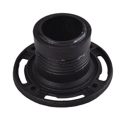 Closet Flange, 4 in, Twist Set, 6-11/16 in OD, Cast Iron, Black
