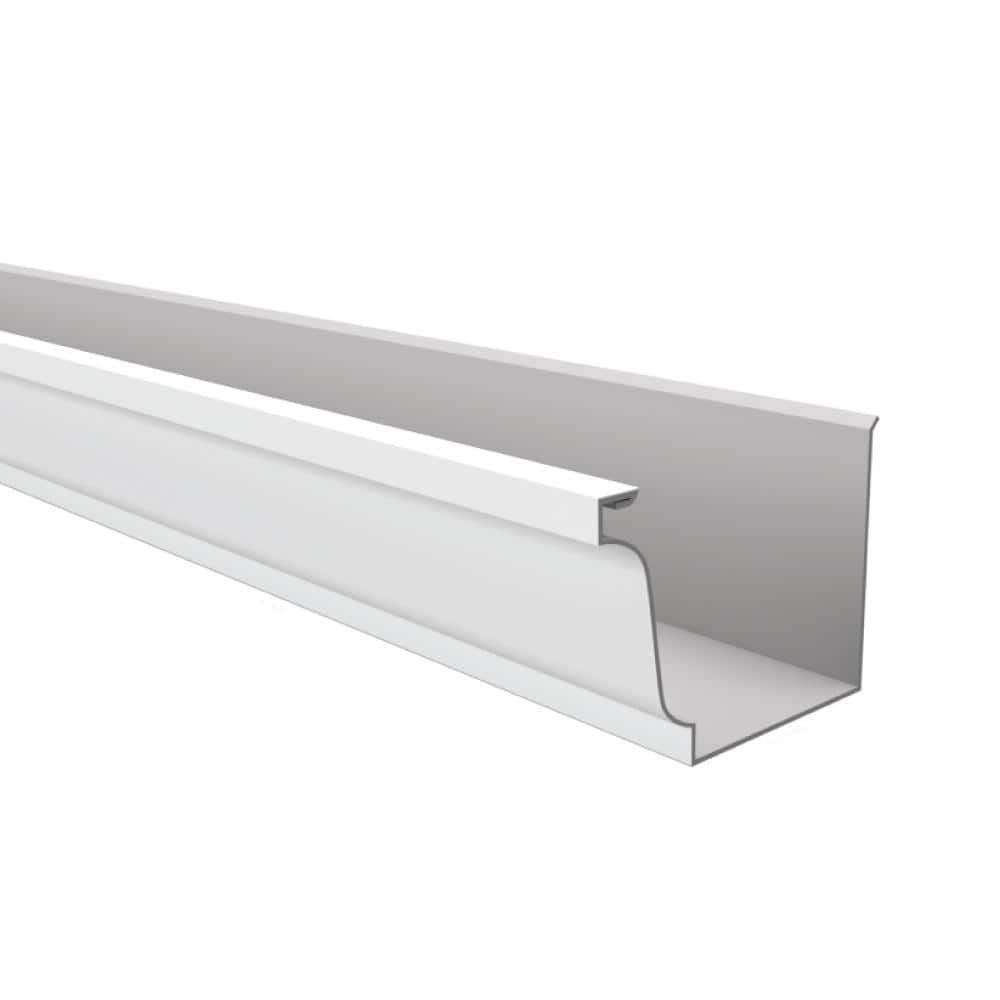 5 in. x 16 ft. White Aluminum K-Style Gutter