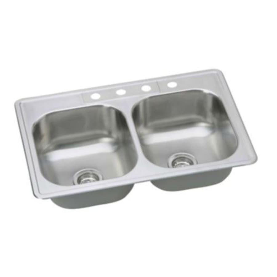 Bealeton 33" Drop In Double Basin Stainless Steel Kitchen Sink