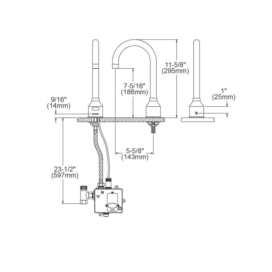 Touchless Single Hole Lavatory Faucet, ADA, 1-Hole, 1.5 gpm, Polished Chrome