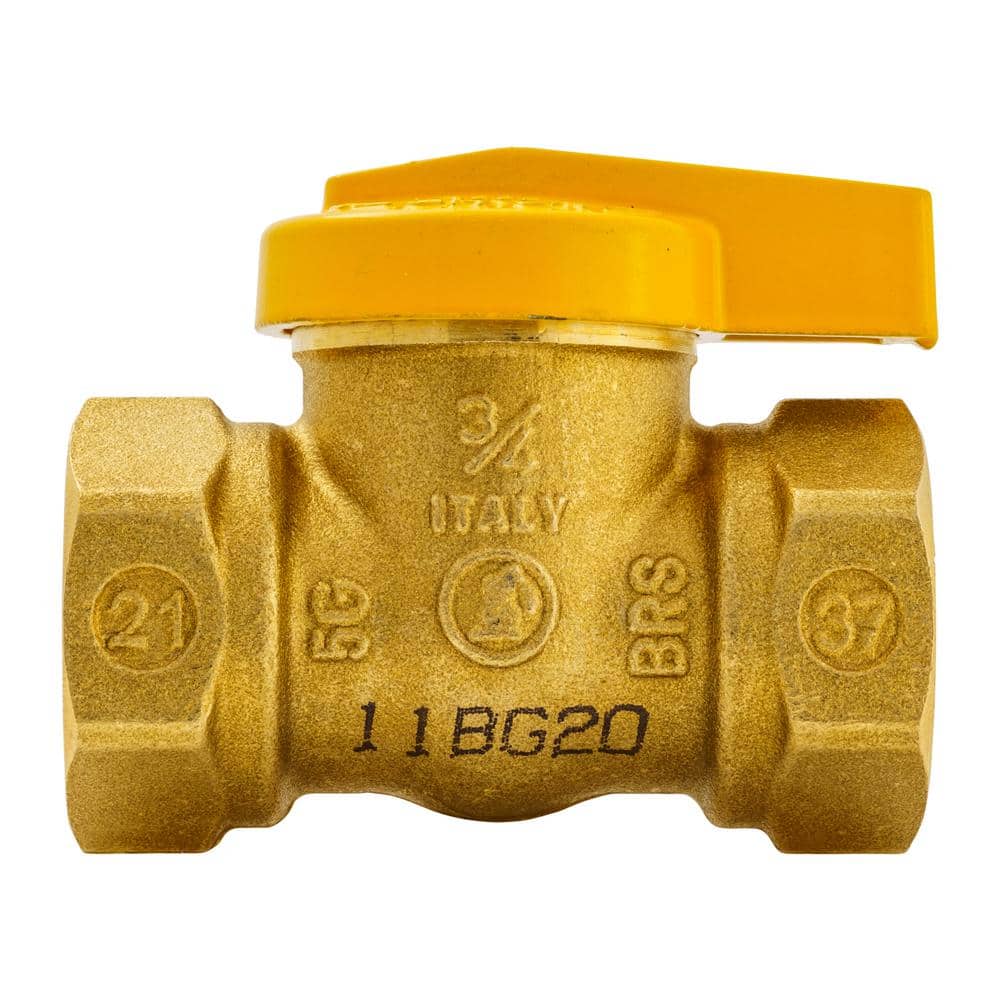 3/4 in. Brass FPT 1-Piece Gas Valve